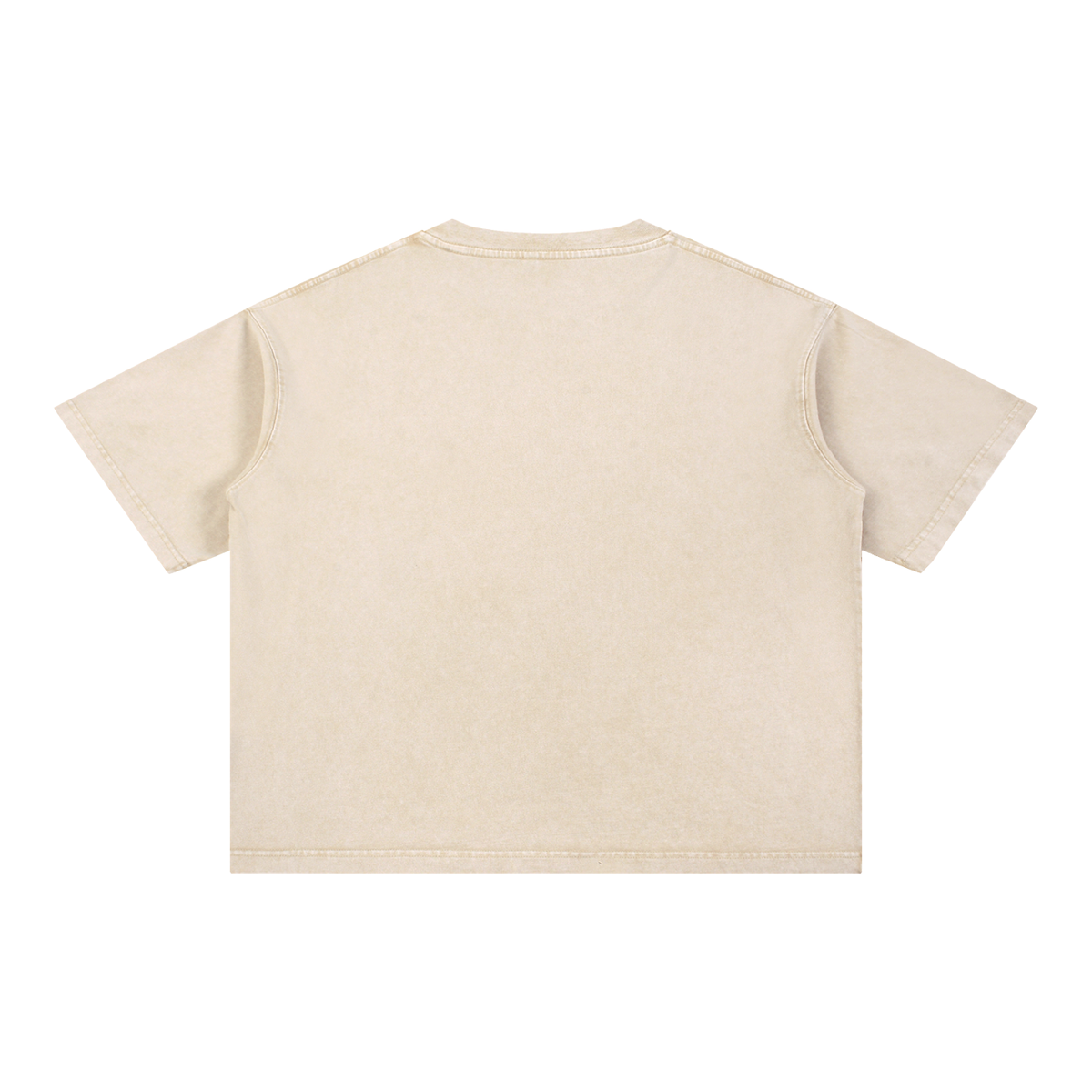 YCYR Core — Cream & Stone Boxy Tee